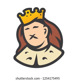 Royal King head sign