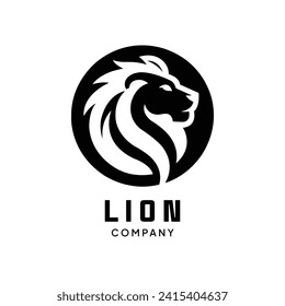 Royal king lion crown symbols. Elegant gold Leo animal logo. Premium luxury brand identity icon