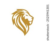 Royal king lion logo vector