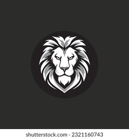 Royal king lion symbol. Premium luxury lion icon vector Illustration