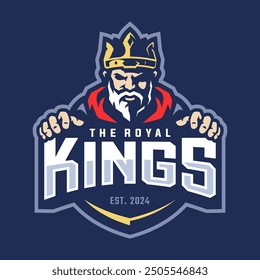 ROYAL KING MASCOT LOGO DESIGN TEMPLATE