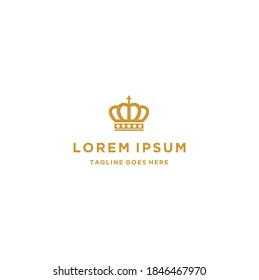 Royal King Queen Crown Elegant Luxury Logo Design
