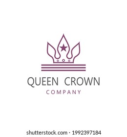 Royal King Queen Crown Elegant Luxury logo design