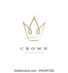 Royal King Queen Crown Elegant Luxury logo design