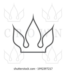 Royal King Queen Crown Elegant Luxury logo design