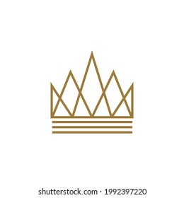 Diseño del logotipo del Royal King Queen Crown Elegant Luxury