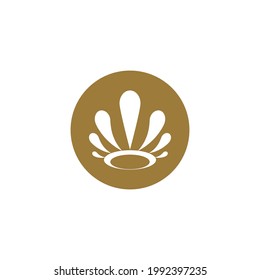 Royal King Queen Crown Elegant Luxury logo design