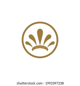 Royal King Queen Crown Elegant Luxury logo design