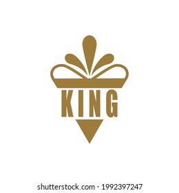 Royal King Queen Crown Elegant Luxury logo design