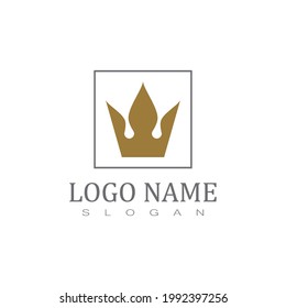 Royal King Queen Crown Elegant Luxury logo design