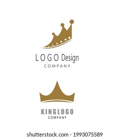 Diseño del logotipo del Royal King Queen Crown Elegant Luxury