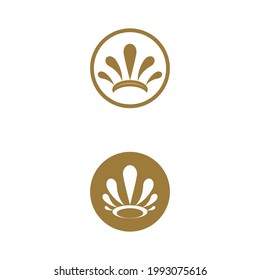 Royal King Queen Crown Elegant Luxury logo design