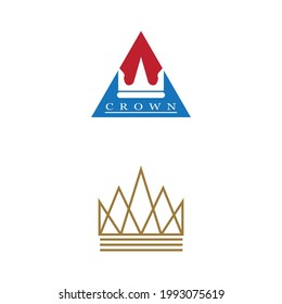 Royal King Queen Crown Elegant Luxury logo design
