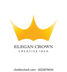 Diseño del logotipo del Royal King Queen Crown Elegant Luxury