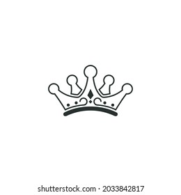 Royal King Queen Crown Elegant Luxury logo design