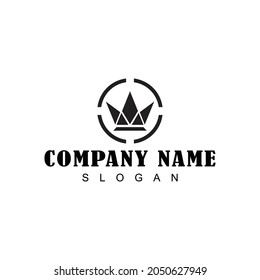 Diseño del logotipo del Royal King Queen Crown Elegant Luxury