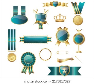 Royal label badge Illustration vector