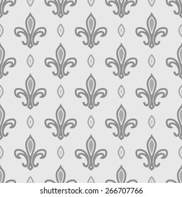 royal lily seamless pattern - vector illustration. eps 8