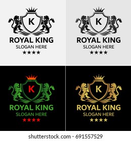 Royal Lion Crest Logo Template