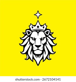 Royal Lion Crown Symbol Vector de archivo