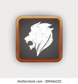 royal lion doodle