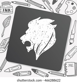 royal lion doodle
