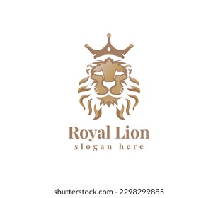 Royal Lion logo design sign