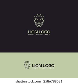 Royal lion logo vector design template