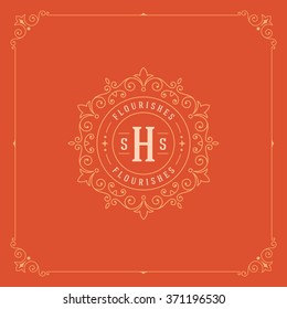 Royal Logo Design Template. Flourishes calligraphic elegant ornament lines. Luxury Logo, Crest Logo, Ornament Logo, Vintage logo, Vector Design, Logo Design, Premium Logo, Boutique Logo, Monogram.