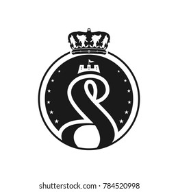 Royal Logo Initial Letter S