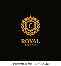 Royal logo letter C, design inspiration vector template for any purpose logo