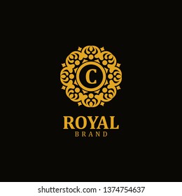 Royal logo letter C, design inspiration vector template for any purpose logo