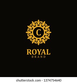 Royal logo letter C, design inspiration vector template for any purpose logo