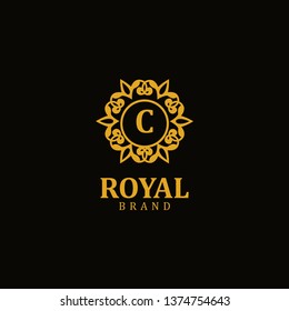 Royal logo letter C, design inspiration vector template for any purpose logo