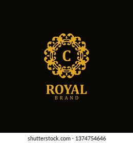 Royal logo letter C, design inspiration vector template for any purpose logo