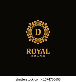 Royal logo letter D, design inspiration vector template for any purpose logo