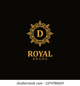 Royal logo letter D, design inspiration vector template for any purpose logo