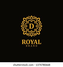 Royal logo letter D, design inspiration vector template for any purpose logo