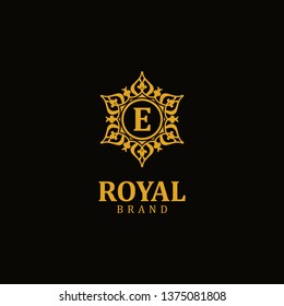 Royal logo letter E, design inspiration vector template for any purpose logo