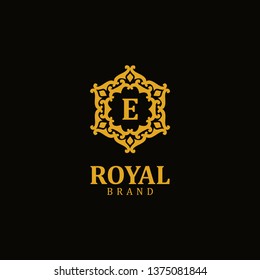 Royal logo letter E, design inspiration vector template for any purpose logo