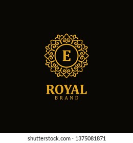 Royal logo letter E, design inspiration vector template for any purpose logo