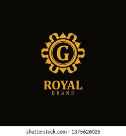 Royal logo letter G, design inspiration vector template for any purpose logo