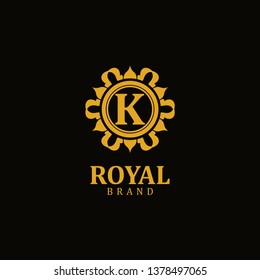 Royal logo letter K, design inspiration vector template for any purpose logo