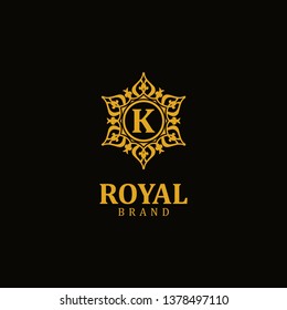 Royal logo letter K, design inspiration vector template for any purpose logo