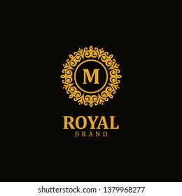 Royal logo letter M, design inspiration vector template for any purpose logo