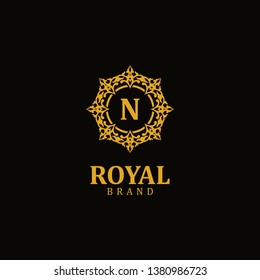 Royal logo letter N, design inspiration vector template for any purpose logo