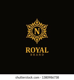 Royal logo letter N, design inspiration vector template for any purpose logo