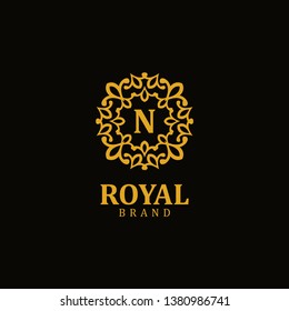 Royal logo letter N, design inspiration vector template for any purpose logo
