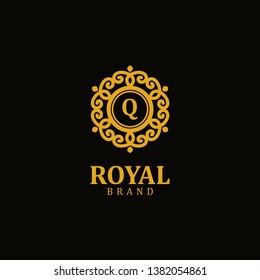 Royal logo letter Q, design inspiration vector template for any purpose logo