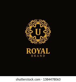 Royal logo letter U, design inspiration vector template for any purpose logo